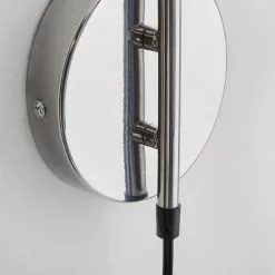 Dunelm Issac Chrome Effect Plug In Wall Light -DUNEL House Shop 30798622 alt03