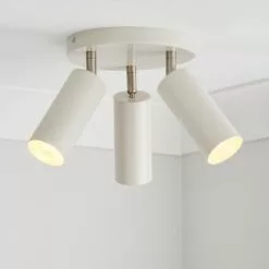 Dunelm Leila 3 Light Semi Flush Ceiling Fitting
