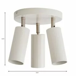 Dunelm Leila 3 Light Semi Flush Ceiling Fitting 13 Dunelm Leila 3 Light Semi Flush Ceiling Fitting -DUNEL House Shop 30798630 alt05