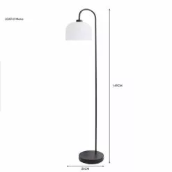 Dunelm Palazzo Black Frosted Floor Lamp 13 Dunelm Palazzo Black Frosted Floor Lamp -DUNEL House Shop 30798676 alt05