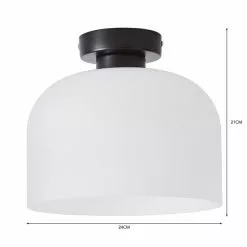 Dunelm Palazzo Frosted Flush Ceiling Fitting -DUNEL House Shop 30798677 alt05