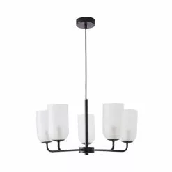 Dunelm Palazzo Frosted 5 Light Chandelier -DUNEL House Shop 30798680 alt04
