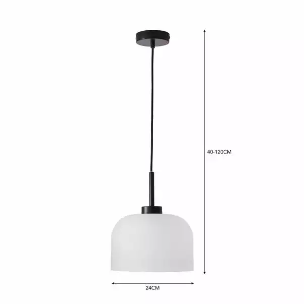 Dunelm Palazzo Frosted Ceiling Pendant 7 Dunelm Palazzo Frosted Ceiling Pendant - Image 5