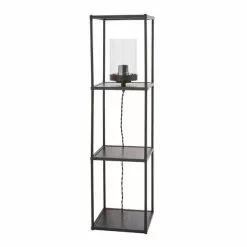 Dunelm Cole Midi Shelved Floor Lamp Black -DUNEL House Shop 30802423 alt04