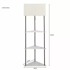 Dunelm Aiko Corner Shelved Floor Lamp Black And Faux Marble 11 Dunelm Aiko Corner Shelved Floor Lamp Black And Faux Marble -DUNEL House Shop 30802426 alt05