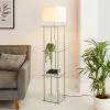 Dunelm Wendell Glass Shelved Floor Lamp -DUNEL House Shop 30802429