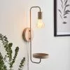 Dunelm Aubrey Exposed Bulb Shelf Wall Light -DUNEL House Shop 30802438