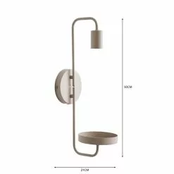 Dunelm Aubrey Exposed Bulb Shelf Wall Light -DUNEL House Shop 30802438 alt05
