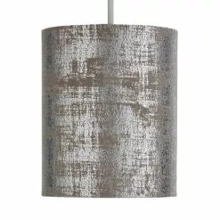 Dunelm Romano 18cm Cylinder Silver Lamp Shade -DUNEL House Shop 30808834 alt04