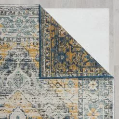 Dunelm Traditional Reversible Indoor Outdoor Blue Rug -DUNEL House Shop 30809865 alt04