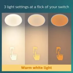 Philips Superslim Integrated LED Ceiling Light, Warm White -DUNEL House Shop 30838286 alt03