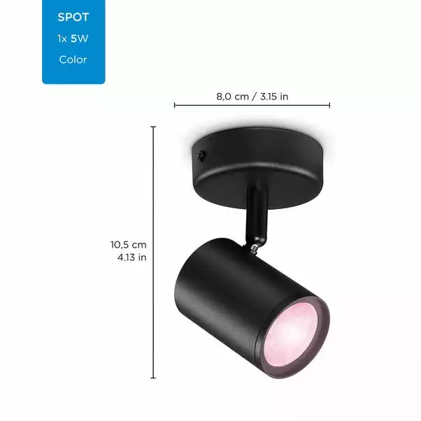 WiZ Connected WiZ Imageo Smart 1 Light LED Adjustable Spotlight 4 WiZ Connected WiZ Imageo Smart 1 Light LED Adjustable Spotlight - Image 2
